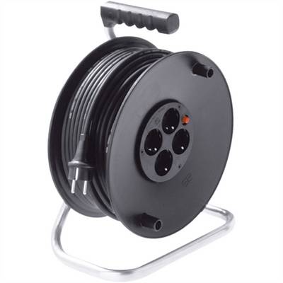 BACHMANN Schutzkontakt-Aufrollkabeltrommel 4fach 230VAC, 50 m-0
