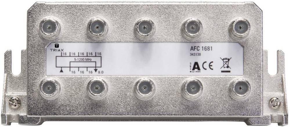 TRIAX 8fach Abzweiger AFC 1681 1,2 GHz 16dB 343138 Install.Baumaterial Antennen Antennen-Zub.allgem.-0