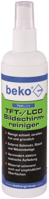 BEKO TecLine TFT/LCD- 29950250 Bildschirmreiniger 250 ml Install.Baumaterial Befestigungsmaterial-0