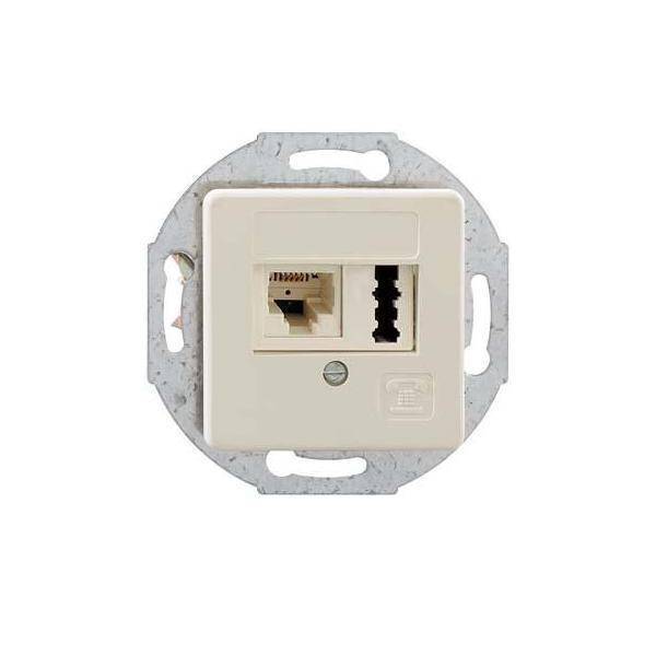 RB Kombi Anschlussdose 133 103 01 IAE/UAE 8(6)-TAE 6F+N Up50 perlweiss Install.Baumaterial