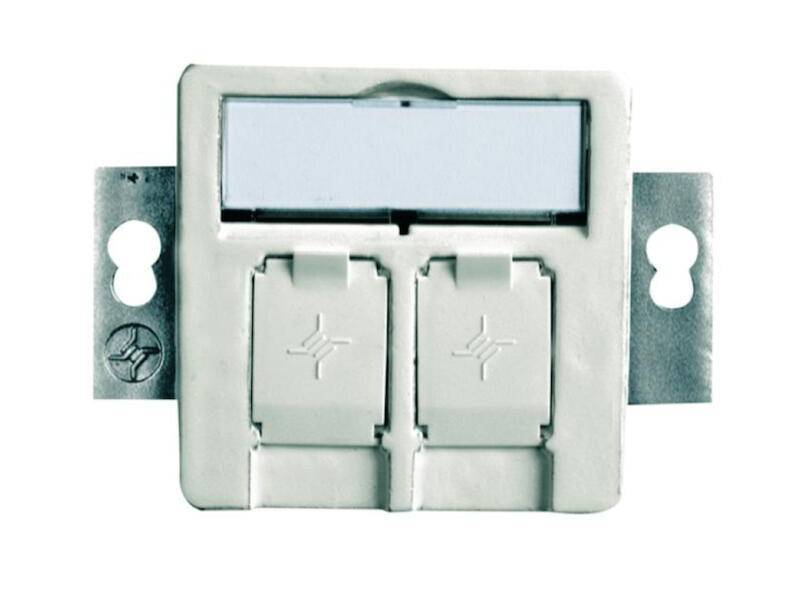 TG Modul-Aufnahme 50x50 rw H02010A0081 2-fach UP/50 f.BR 45° Auslass leer Install.Baumaterial-0