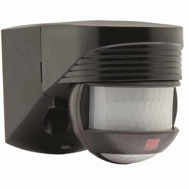 BEG Luxomat AP Bewegungsmelder 91021 LC-Click N 140 schwarz Install.Baumaterial Schaltermat/Geb.Steu-0