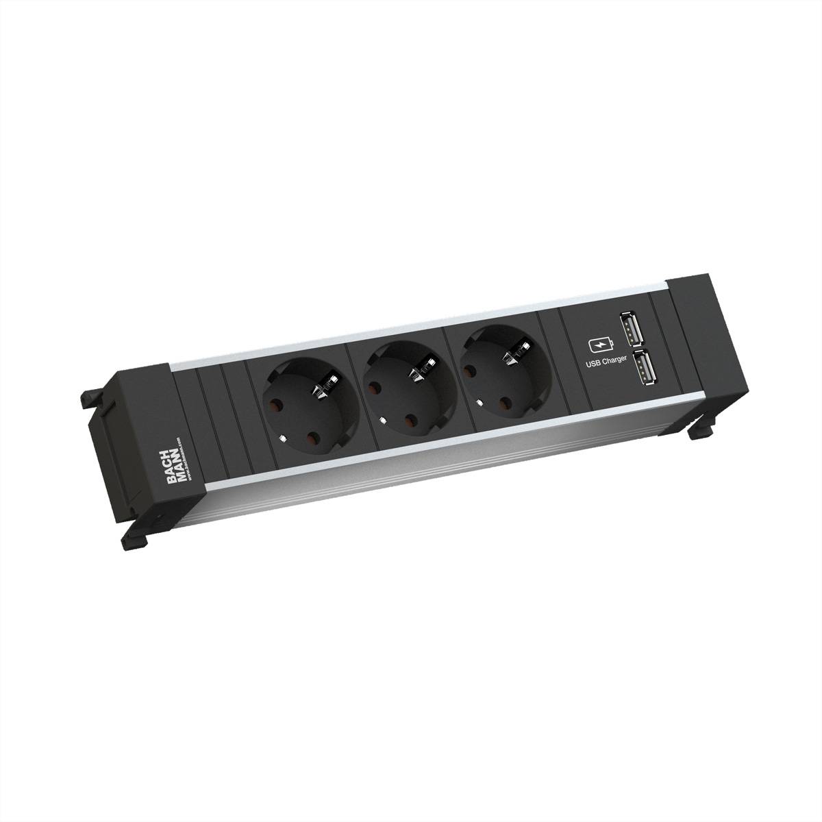 BACHMANN POWER FRAME Medium 3x Schutzkontakt 1xUSB Charger-0
