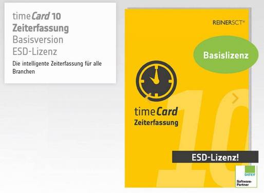 REINERSCT - timeCard 10 Zeiterfassung Basis ohne Laufzeitbesc - Software - Datenauswertungs- und Reporting-Tools