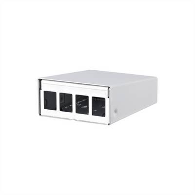 METZ CONNECT Keystone AP-Gehäuse 4 Port reinweiß RAL9010-0