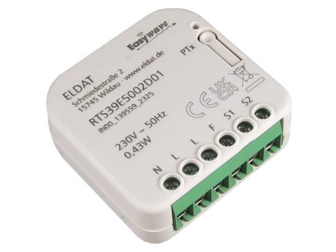 ELDAT UP Sender Easywave RTS39E5002D01-K 868,30MHz 230V Install.Baumaterial Schaltermat/Geb.Steu-0
