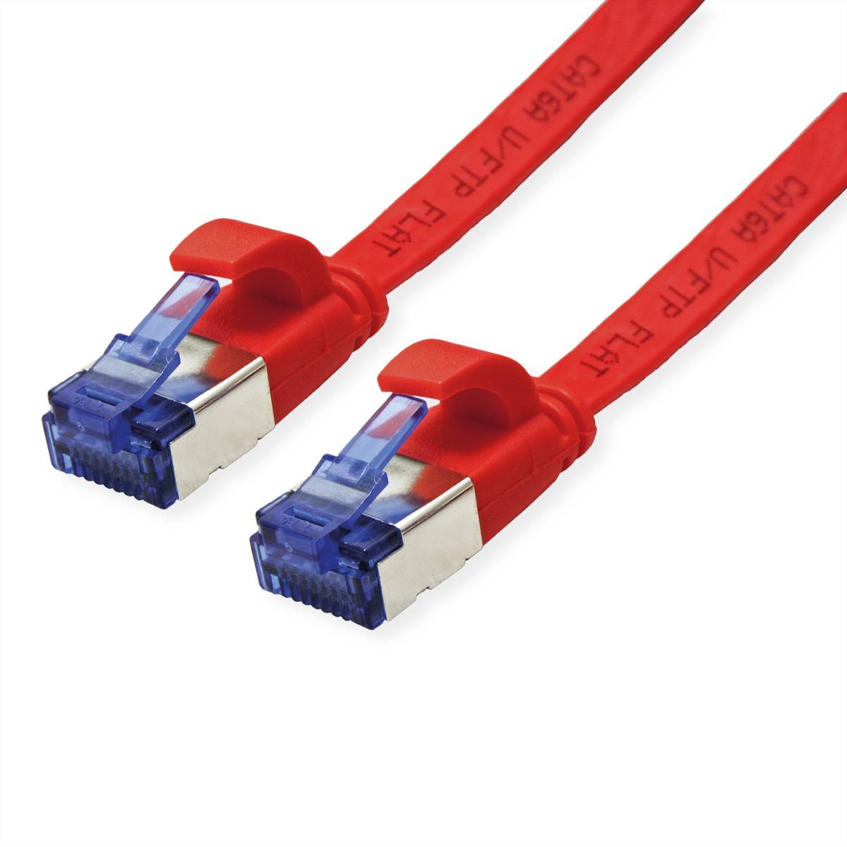VALUE Patchkabel Cat.6A (Class EA) FTP, extra-flach, rot, 1,5 m-0