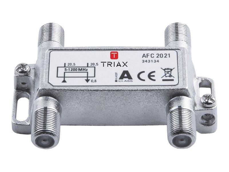TRIAX 2fach Abzweiger AFC 2021 1,2 GHz 20,5dB 343134 Install.Baumaterial Antennen-0