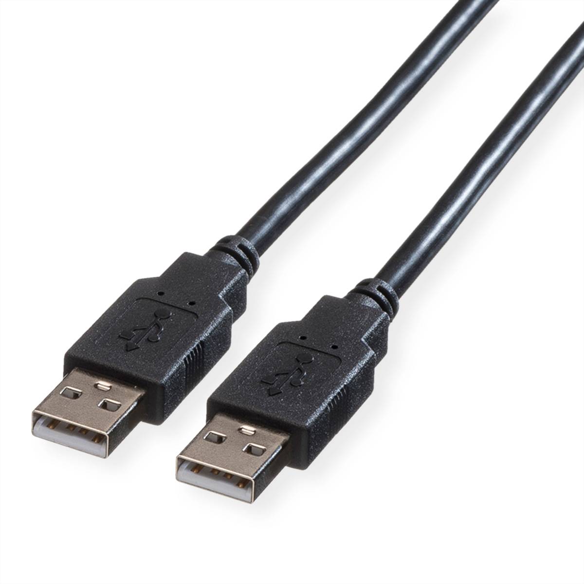ROLINE USB 2.0 Kabel, Typ A-A, schwarz, 1,8 m-0