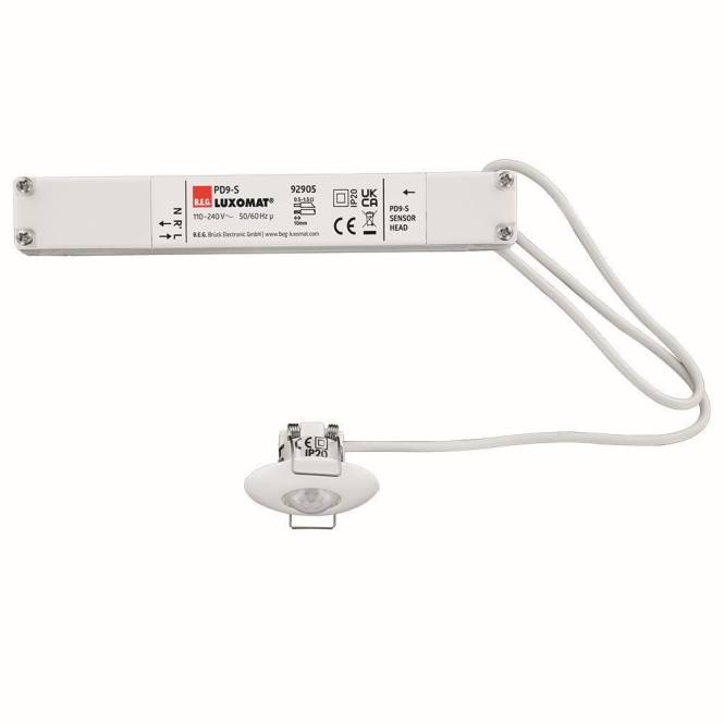 BEG Mini-Präsenzmelder PD9-S-DE 92905 RAL9010 LUXOMAT Deckeneinbau Install.Baumaterial-0