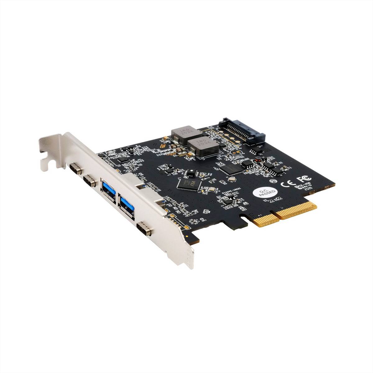 EXSYS EX-12007 5 Port USB 3.2 Gen2 PCIe Karte 2x USB-A und 3x USB-C-0