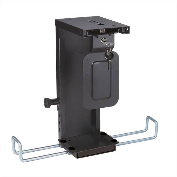 ROLINE Slim/Mini-PC-Halterung, abschliessbar, schwarz, bis 10 kg