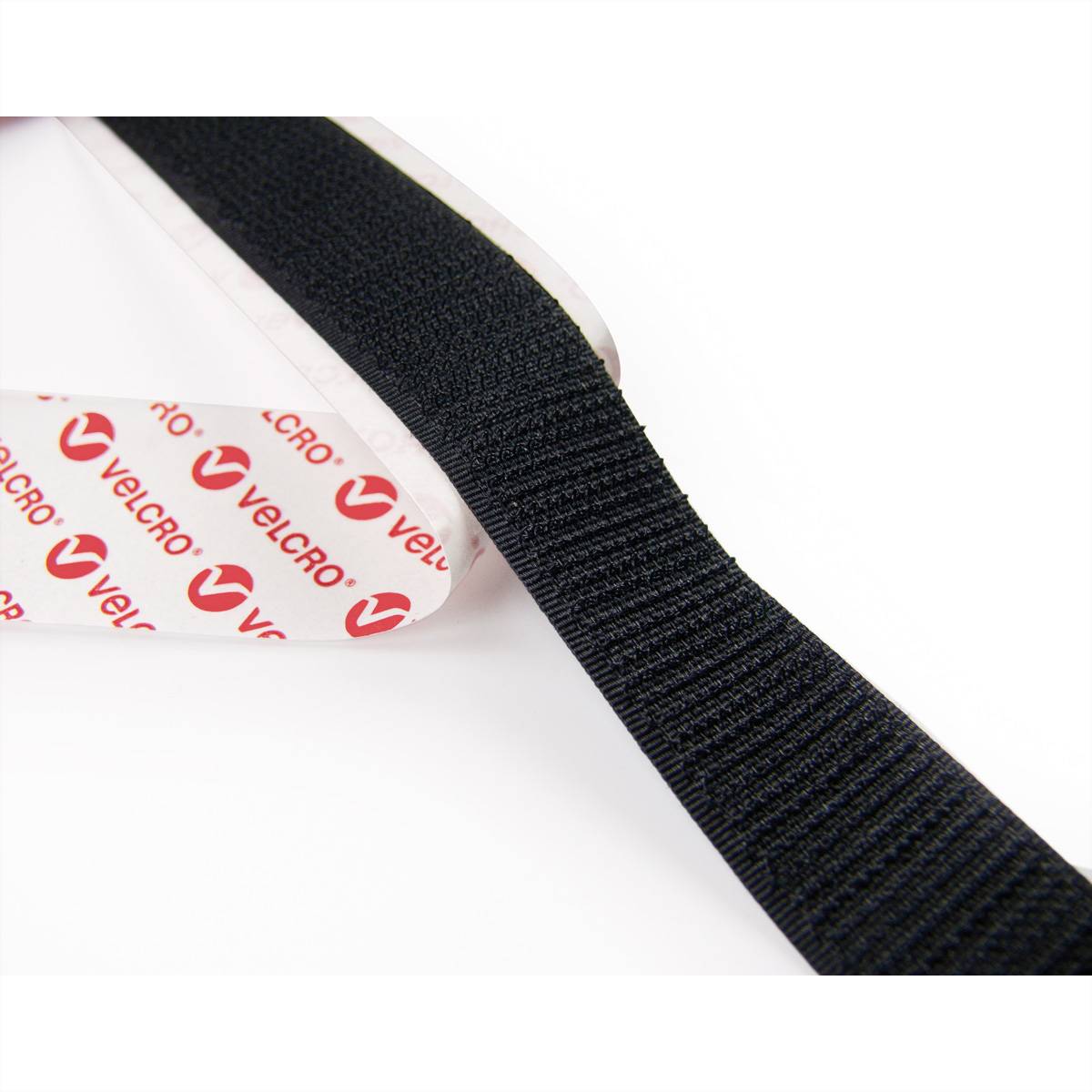 VELCRO® Klettband Selbstklebend, Haken & Flausch 20mm x 5m Schwarz-0
