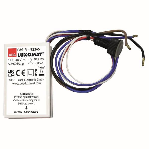 BEG Luxomat Dämmerungsschalter 92365 CdS-R 230V Einbau Install.Baumaterial Schaltermat/Geb.Steu