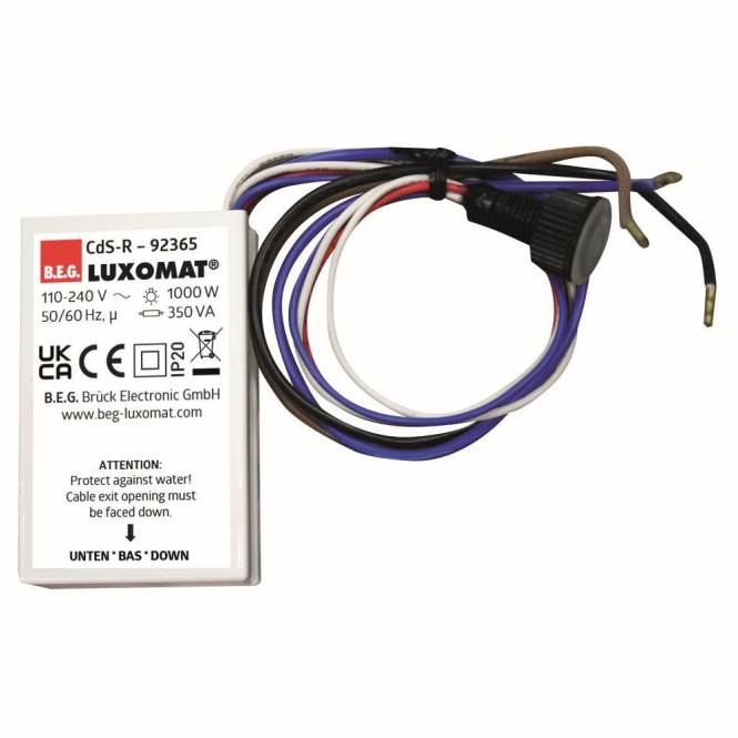 BEG Luxomat Dämmerungsschalter 92365 CdS-R 230V Einbau Install.Baumaterial Schaltermat/Geb.Steu-0