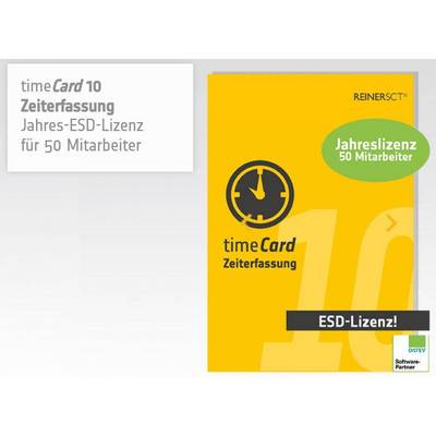 REINERSCT - timeCard 10 Zeiterf. Erw. 50 MA 1 Jahr Laufzeit-0