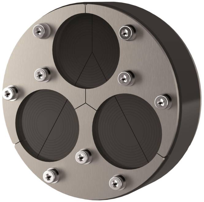 Hauff HRD150 SG 3x22-54 b40 A2/EPDM55 Ringraumdichtung+Blindstopf. 2700104000 Install.Baumaterial
