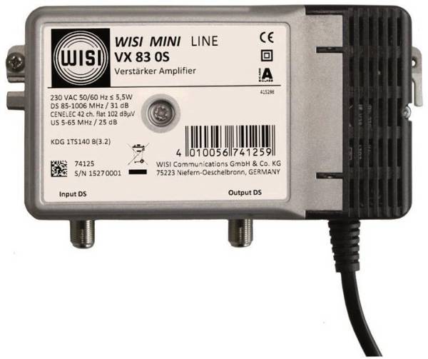 WISI Hausanschlussverstärker VX830S 1GHz nach KDG 1TS140 31dB Install.Baumaterial Antennen