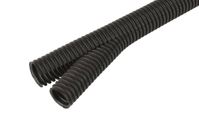 Fränkische Co-flex PP-UV NW 20 50m-Ring schwarz Ku-Wellrohr geschlitzt 38402000 (Inhalt 50 Stück)-0