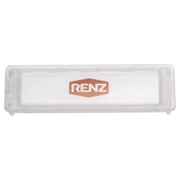 RENZ Namensschild 92 97-9-82016 75x22mm transparent Install.Baumaterial Hauskomm/Batt/Sicher