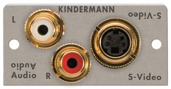 KIND Konnect 50 alu - S-Video 7444000531 /Audio 1/2 50x50 Alu mit Kabelpeitsche Install.Baumaterial