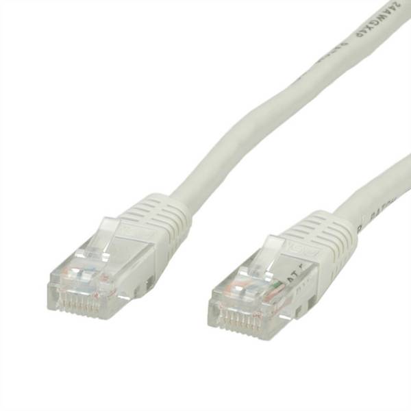 STANDARD UTP-Patchkabel konf. Cat.5e, beige, 2 m