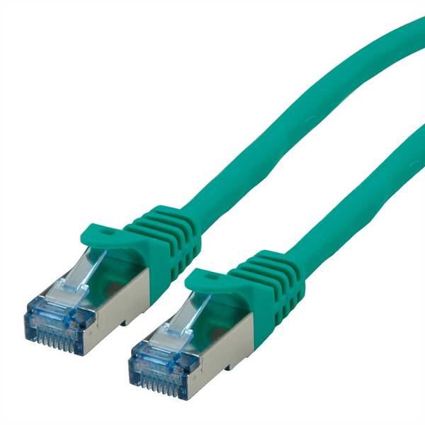 ROLINE Patchkabel Cat.6A S/FTP (PiMF), Component Level, LSOH, grün, 1 m