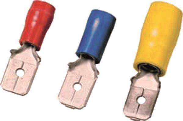 Intercable ICIQ148FS Flachstecker 0,5-1qmm 4,8x0,8 rot Messing (Inhalt 100 Stück) Kabelschuhe-0