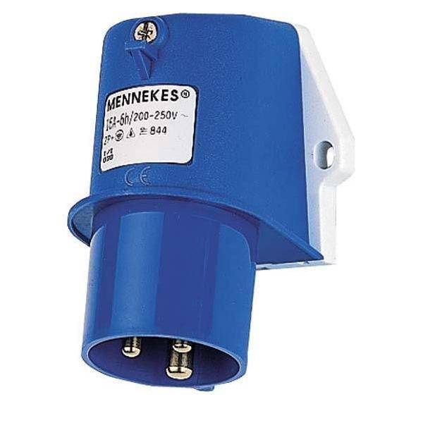 Mennekes 16A3P 6H230V Wandstecker TA 844 IP44 Industriematerial Verbindungstechnik Steckverbinder-0