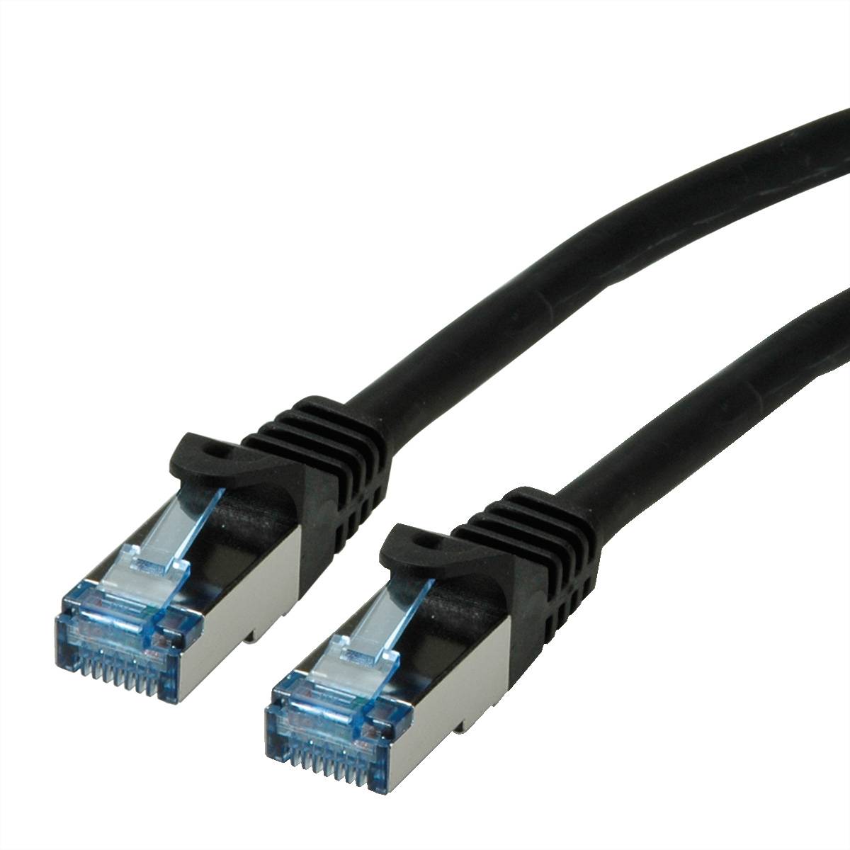 ROLINE Patchkabel Cat.6A S/FTP (PiMF), Component Level, LSOH, schwarz, 15 m-0