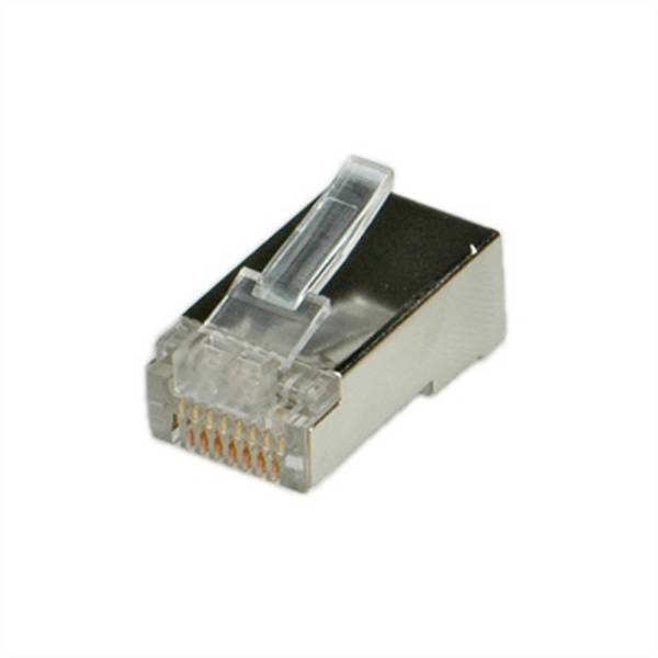ROLINE RJ-45 Modular-Plug geschirmt, Cat.5e (Class D), 10 Stck