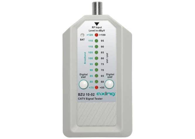 AXING CATV-Signaltester BZU 10-02 inkl. Patch-Kabel, F/F, 30cm Install.Baumaterial Werkzeug-0