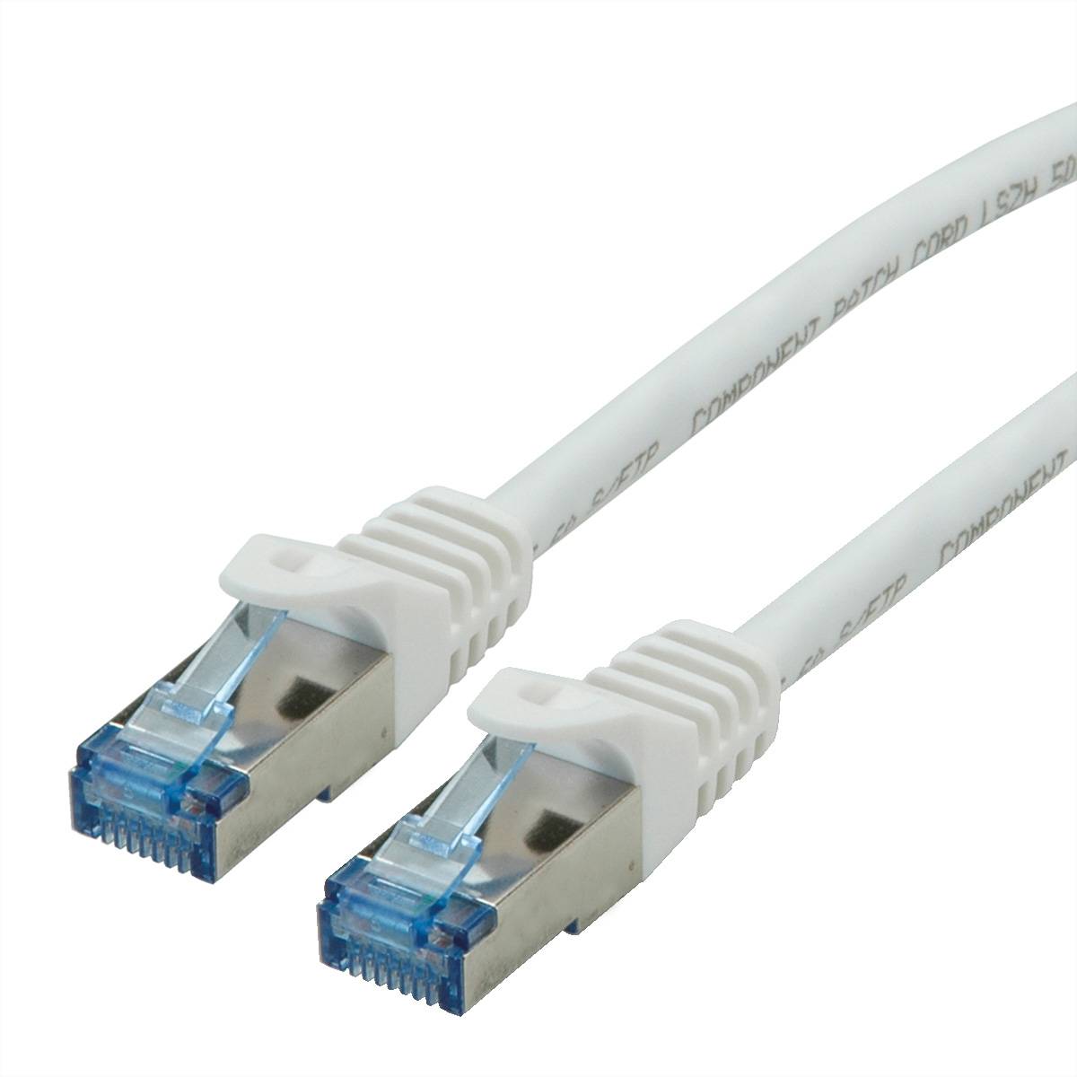 ROLINE Patchkabel Cat.6A S/FTP (PiMF), Component Level, LSOH, weiß, 1,5 m-0