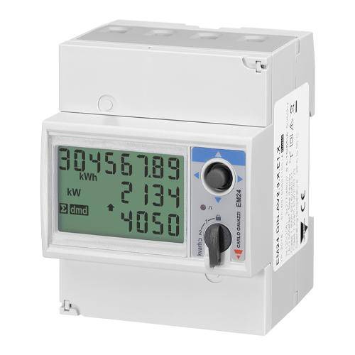 Carlo Gavazzi EM24DINAV93XDPX, 3-ph Energieanalysator, 65A, 230/400VLL, Eigenversorgung, 3-dig. Eingänge, Dupline-Port-0