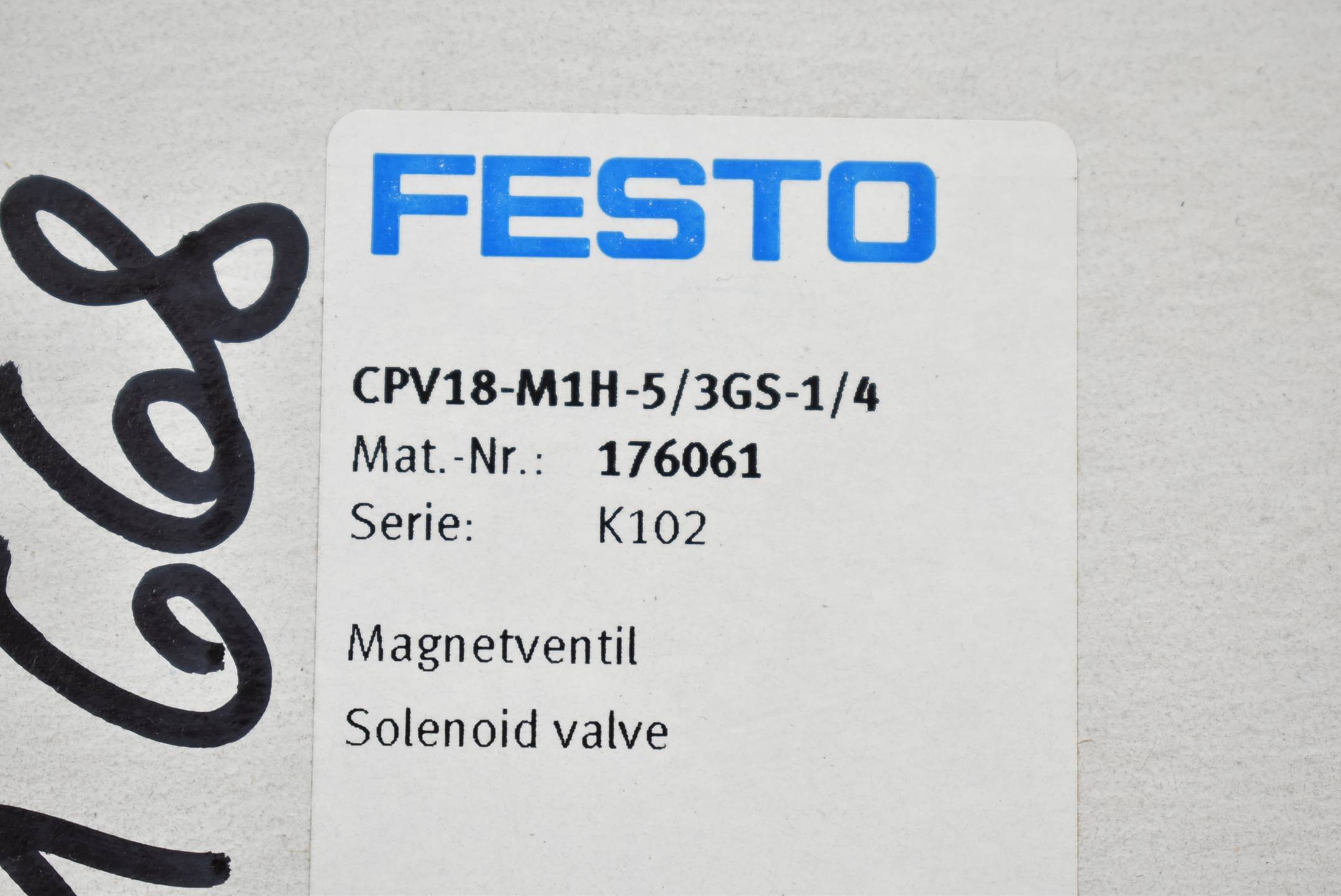 FESTO CPV18-M1H-5/3GS-1/4 176061 Magnetventil 5/3 geschlossen 1 St.-3