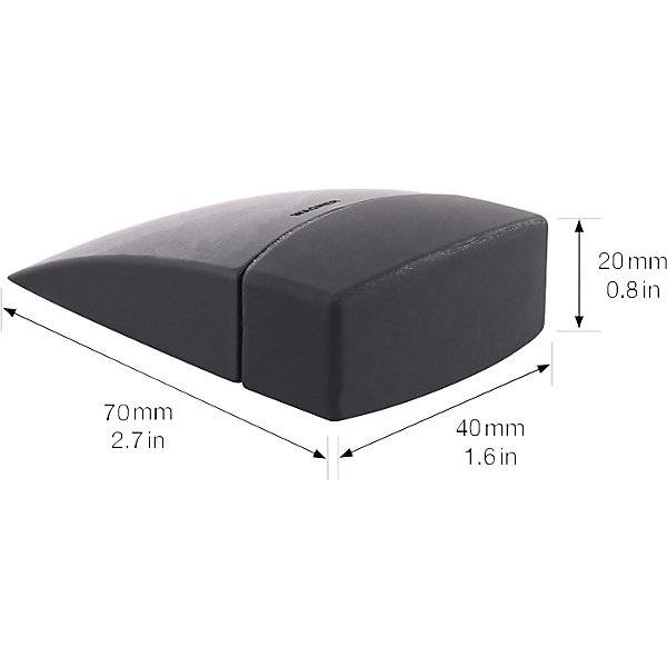 Bodentürstopper LxBxH 63 x 38 x 20 mm schwarz. Wagner System GmbH 83147049-1