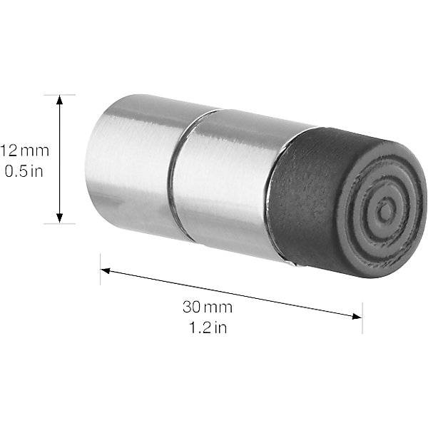 Wandtürstopper EH511 Ø 12 mm VE 2 Stk 12 mm silber/schwarz. Wagner System GmbH 83142149-1