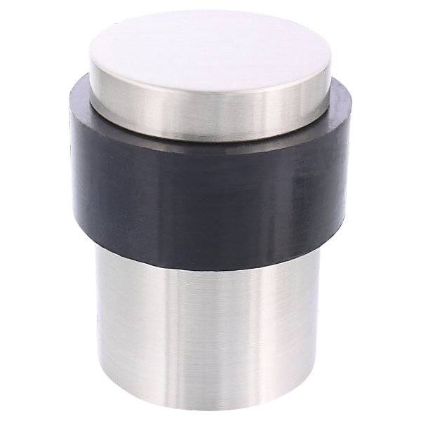 Bodentürstopper Ø 35 mm VE 2 Stk Höhe 40 mm silber/schwarz. Wagner System GmbH 83146749-3