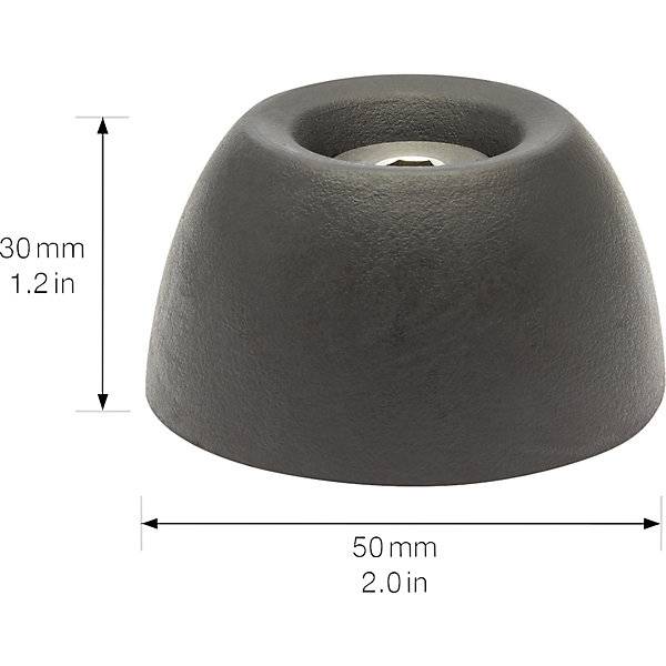 Bodentürstopper Ø 50 mm VE 2 Stk Höhe 297 mm schwarz. Wagner System GmbH 83145549-1