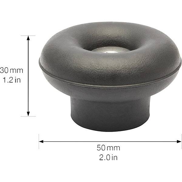 Bodentürstopper Ø 50 mm VE 2 Stk Höhe 30 mm schwarz. Wagner System GmbH 83145749-1