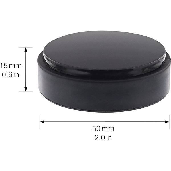 Bodentürstopper Ø 485 mm VE 4 Stk 15 mm schwarz. Wagner System GmbH 83138849-1