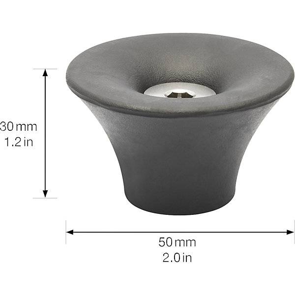Bodentürstopper Ø 50 mm VE 2 Stk Höhe 298 mm schwarz. Wagner System GmbH 83146549-1