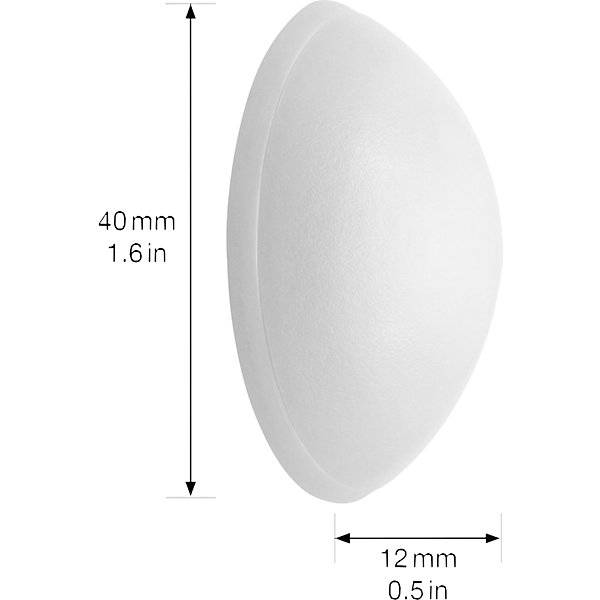 Wandpuffer Beutel / Karte Ø 40 mm 5 Stk Höhe 12 mm weiß. Wagner System GmbH 83144449-1