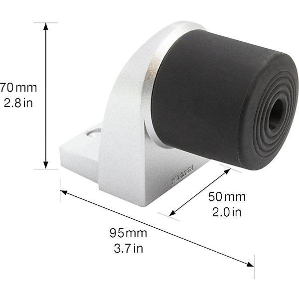 Bodenstürstopper EH500 zum Anschrauben LxBxH 52 x 94 x 70 mm. Wagner System GmbH 83142249-1