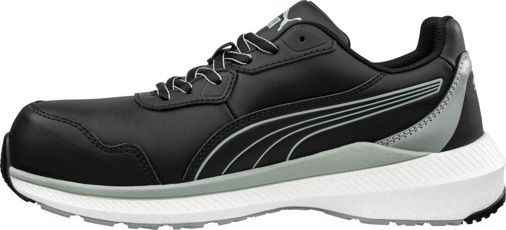 Puma ZOOM BLACK LOW S3S ESD flacher ultrasportlicher Sicherheitsschuh schwarz 43-1