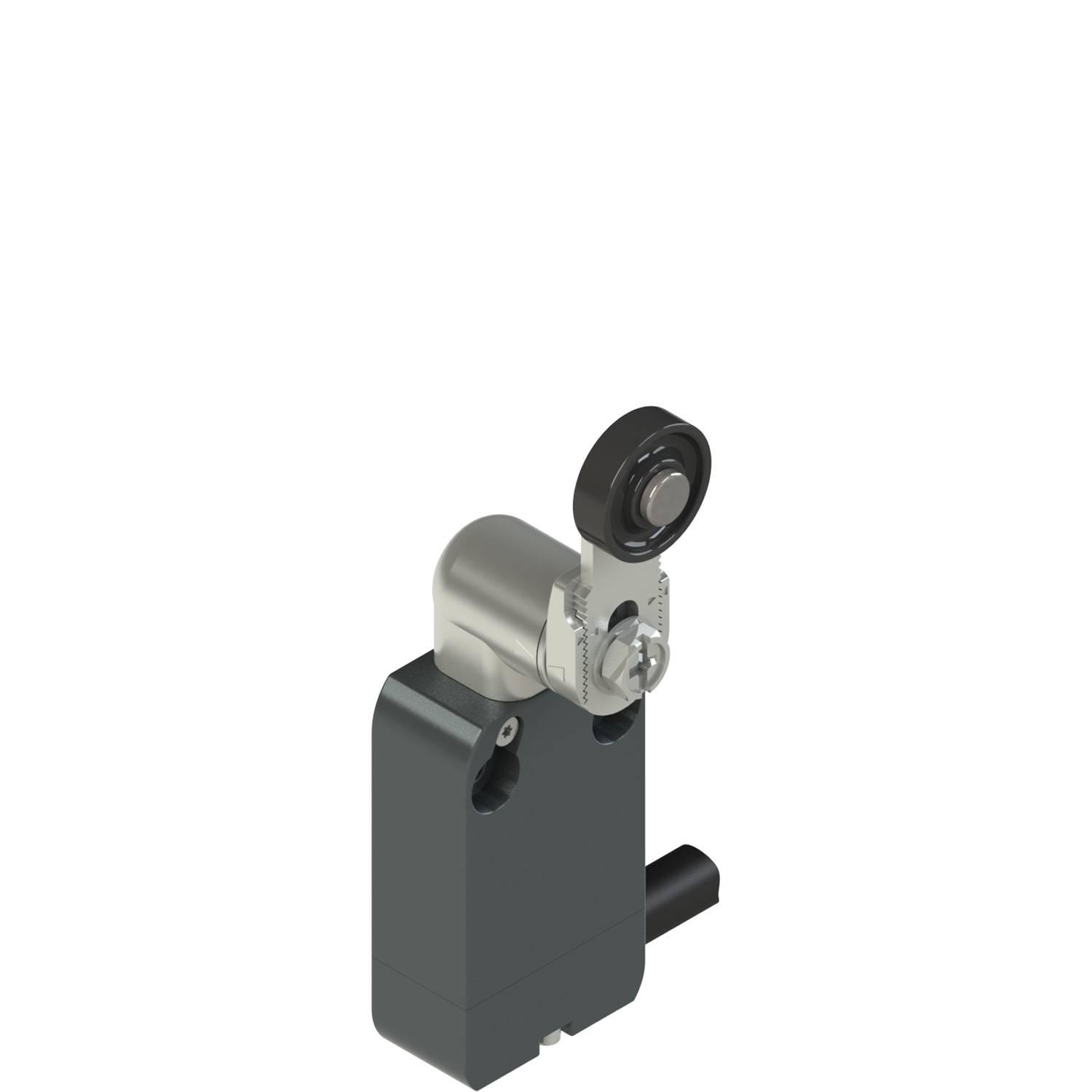 Pizzato NA B112KBDN2, Modularer vorverkabelter Schalter mit geradem einstellbarem Schwenkhebel aus Metall mit Rolle-0