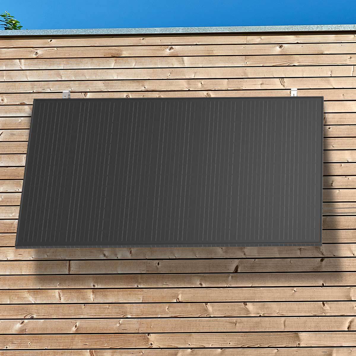 FOX ESS Balkonkraftwerk mit 920W Solarpanele, Fassaden-Halterung, M1-800-E 0,8kW-3