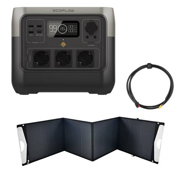 EcoFlow River 2 Pro 768Wh Powerstation mit 200W Solarpanel
