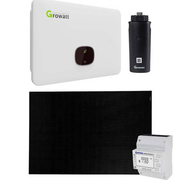 Growatt 20,24kWp Glas Glas PV-Anlage ohne Speicher mit MID 20KTL3-X 20kW