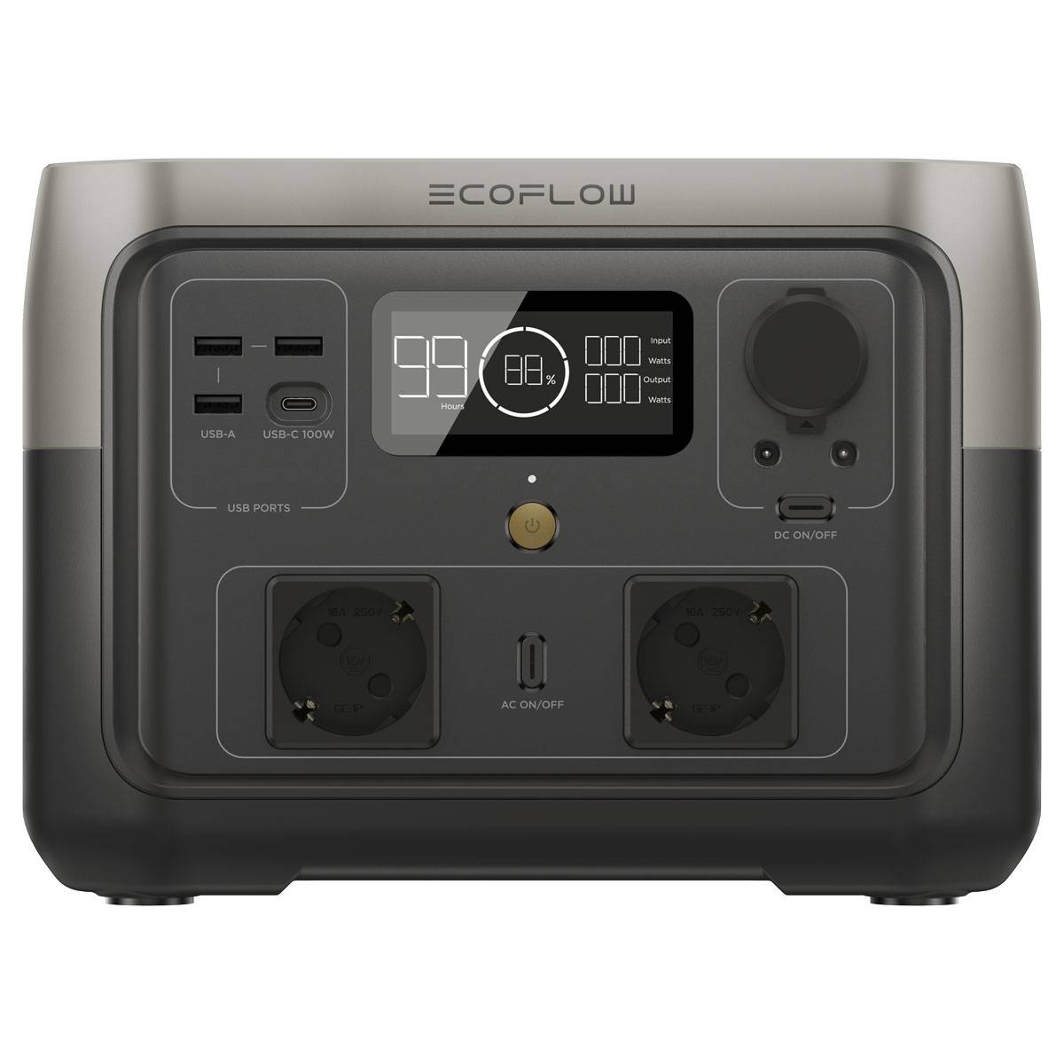 EcoFlow River 2 Max 512Wh Portable Powerstation mit 90W Solarmodul-3